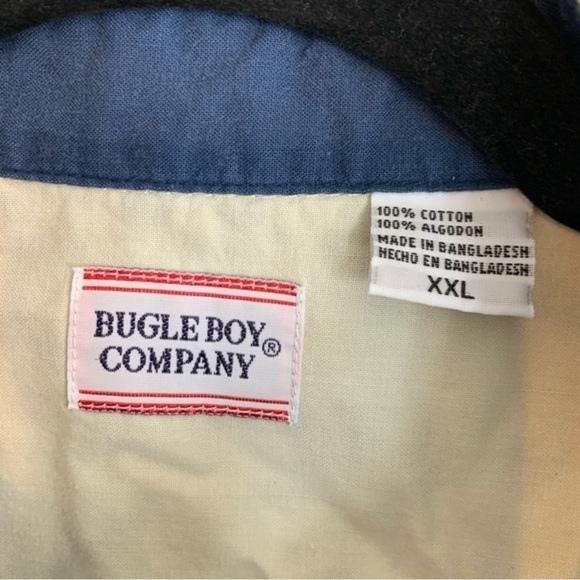 Vintage Bugle Boy Golf Clubs Palm Trees Tropical Shirt - Picture 5 of 6